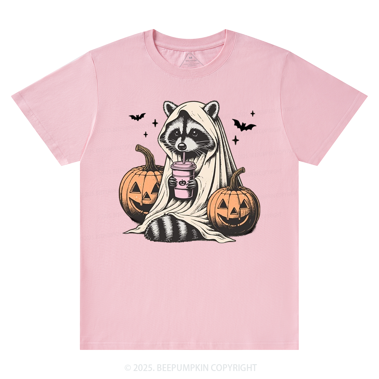 Cute Raccoon Ghost T-Shirts Beepumpkin