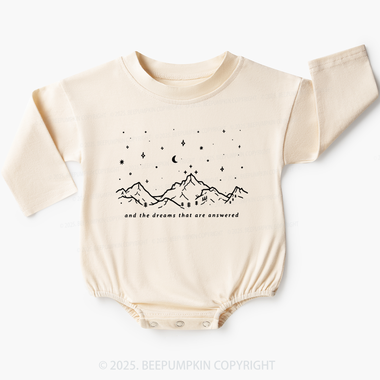 To The Stars Who Listen And The Dreams Baby Bubble Romper Beepumpkin