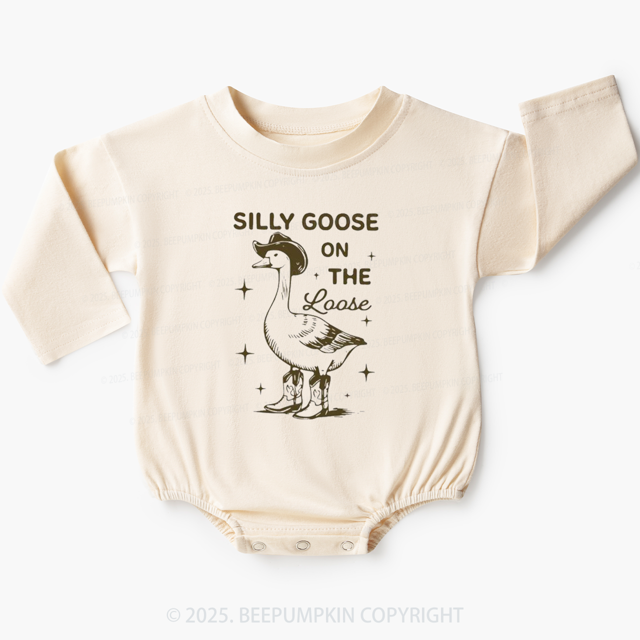 Silly Goose On The Loose Baby Bubble Romper Beepumpkin Sale-Beepumpkin™