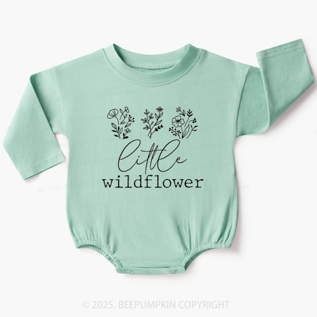Little Wildflower Baby Bubble Romper Beepumpkin