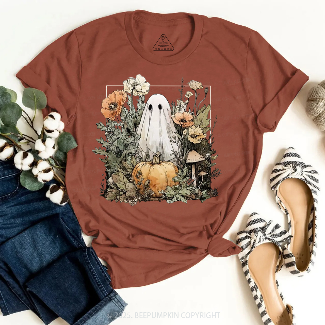 Halloween Fall Ghost T-Shirts Beepumpkin