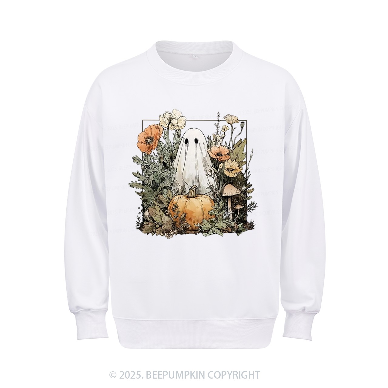 Halloween Fall Ghost Sweatshirt Beepumpkin