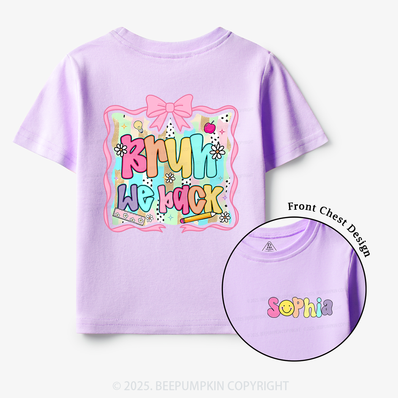 Personalized Bruh We Back Toddler&Kid's Tees Beepumpkin