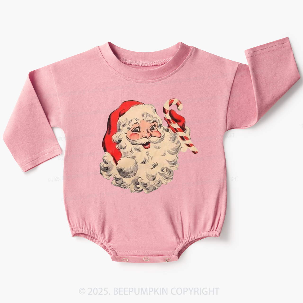Vintage Santa Baby Bubble Romper Beepumpkin