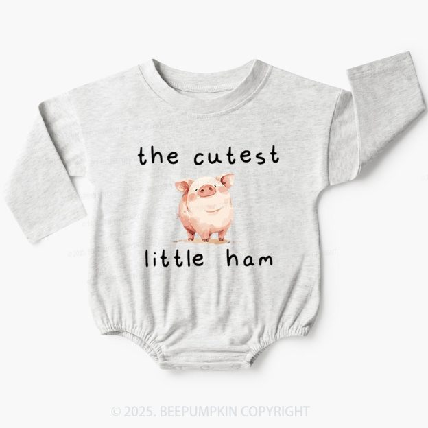 Cutest Little Ham Baby Bubble Romper Beepumpkin