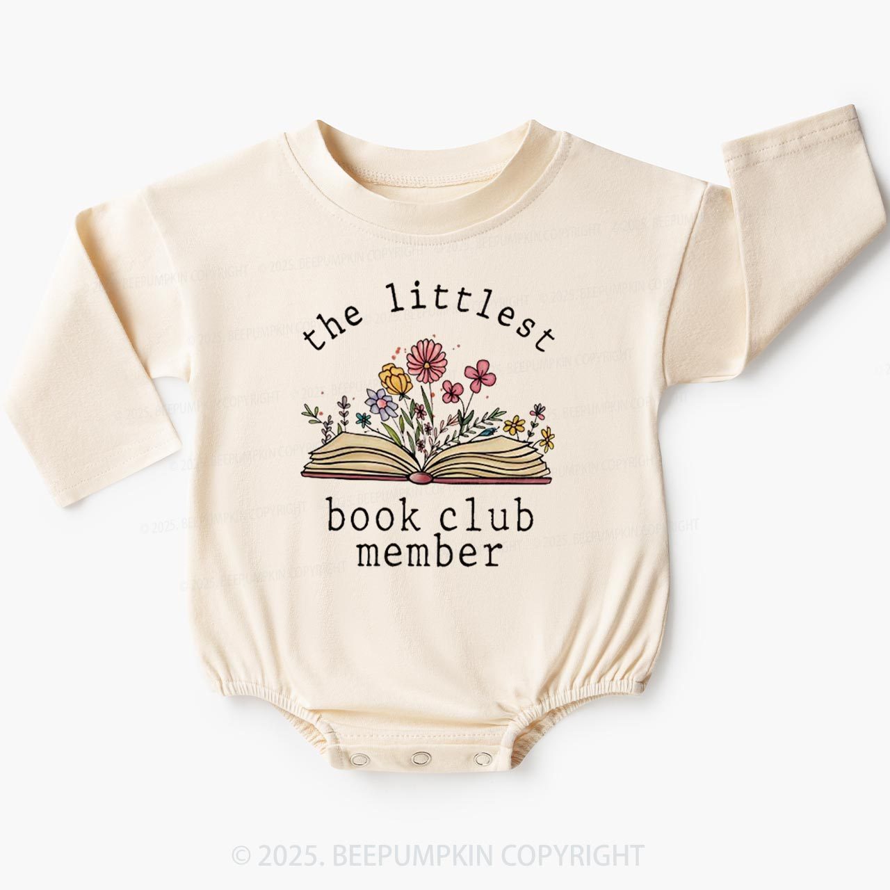 Littlest Book Club Member Baby Bubble Romper Beepumpkin