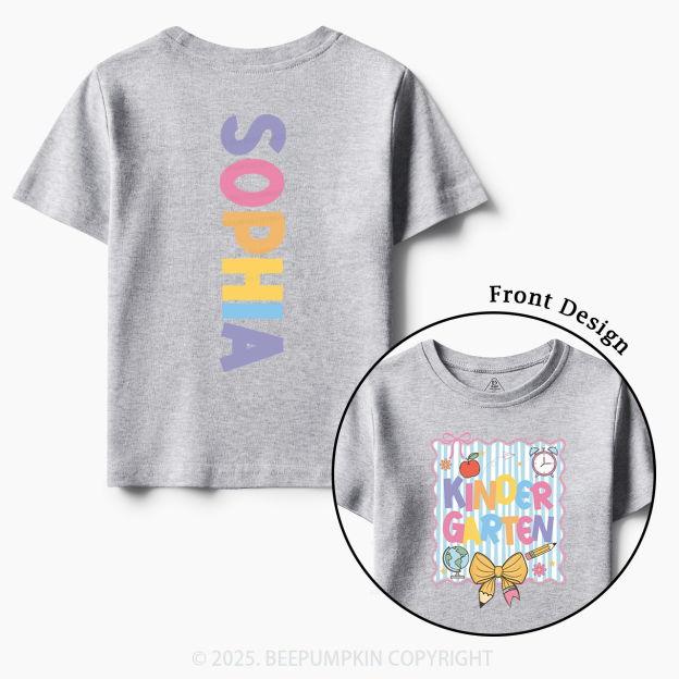 Personalized Little Learner Toddler&Kid's Tees Beepumpkin