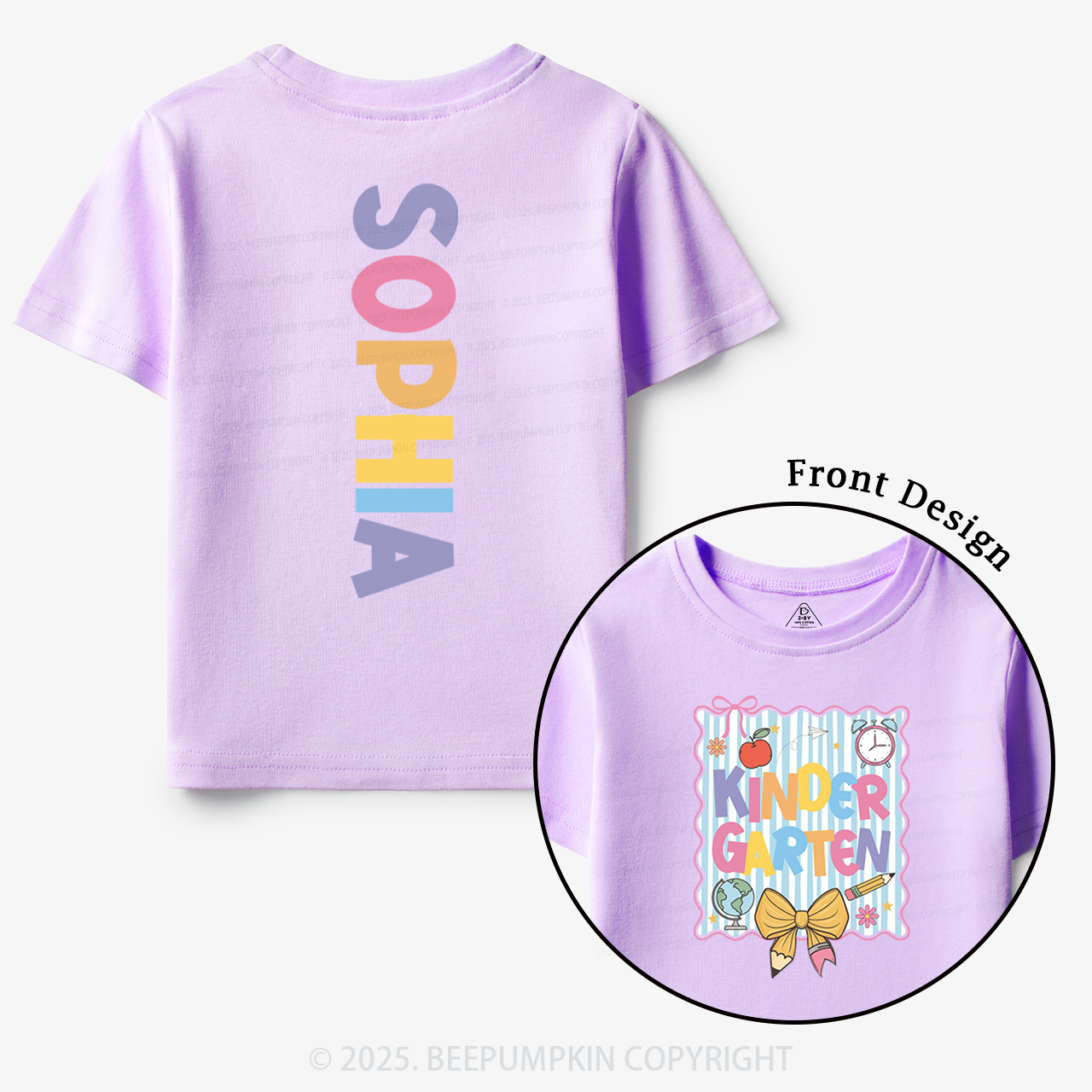 Personalized Little Learner Toddler&Kid's Tees Beepumpkin