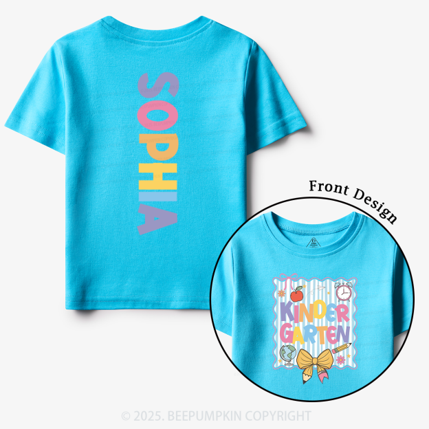 Personalized Little Learner Toddler&Kid's Tees Beepumpkin