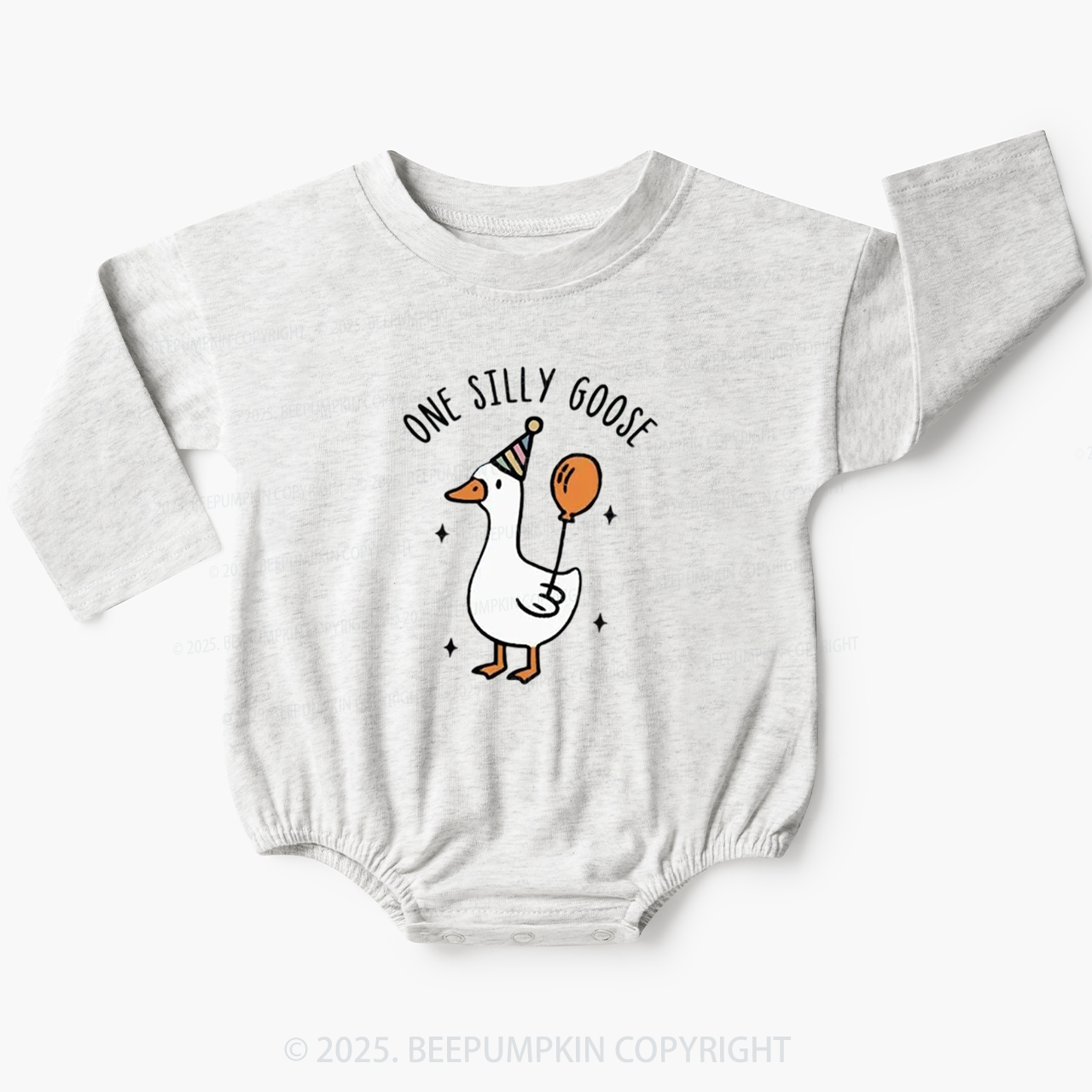 One Silly Goose Bubble Romper Beepumpkin