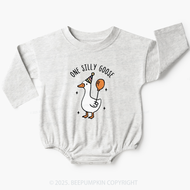 One Silly Goose Bubble Romper Beepumpkin