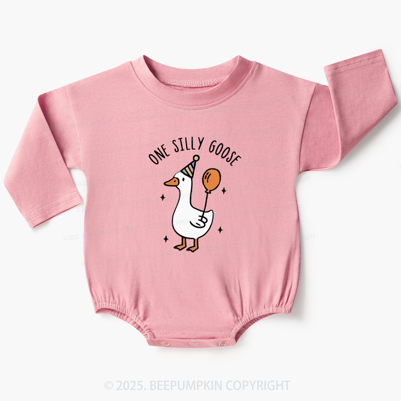 One Silly Goose Bubble Romper Beepumpkin