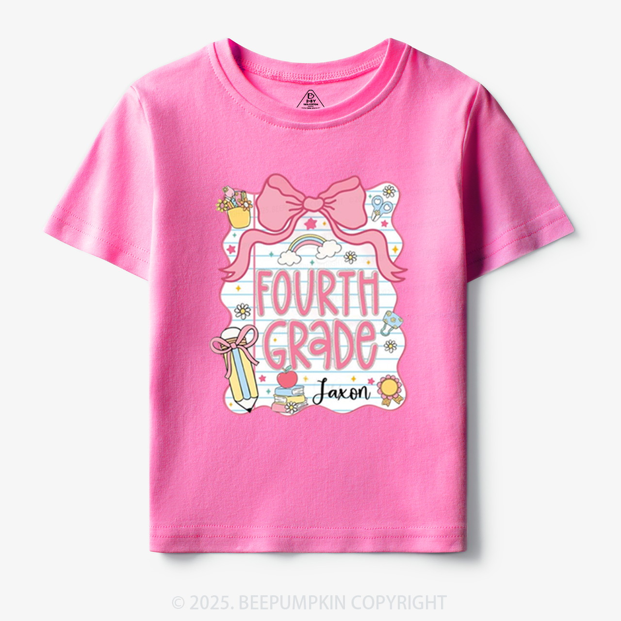 Personalized Sweet School Journey Toddler&Kid's Tees Beepumpkin