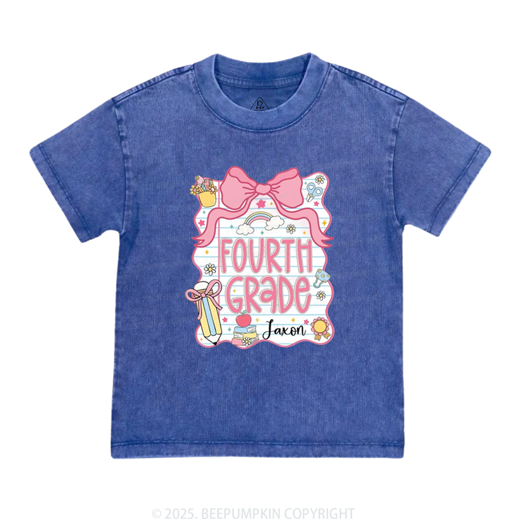 Personalized Sweet School Journey Toddler&Kids Washed Tees