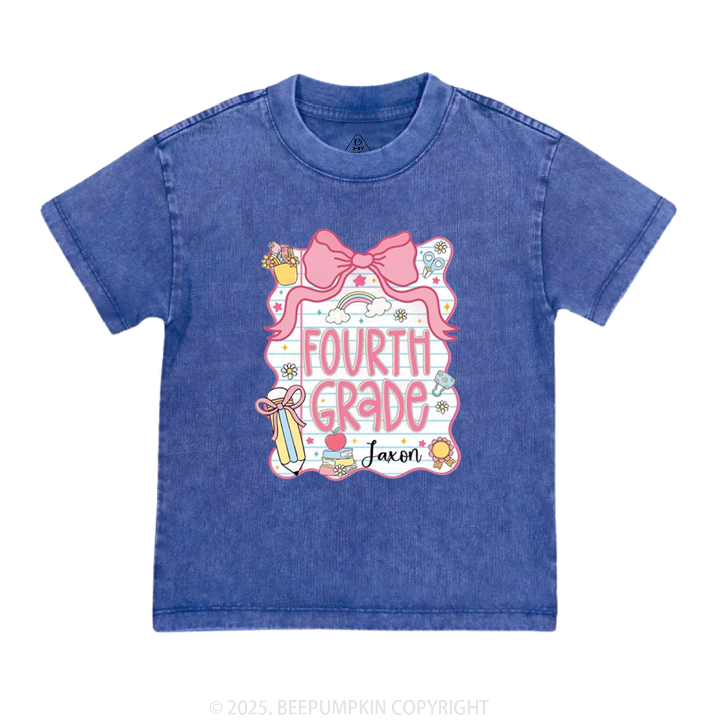 Personalized Sweet School Journey Toddler&Kids Washed Tees