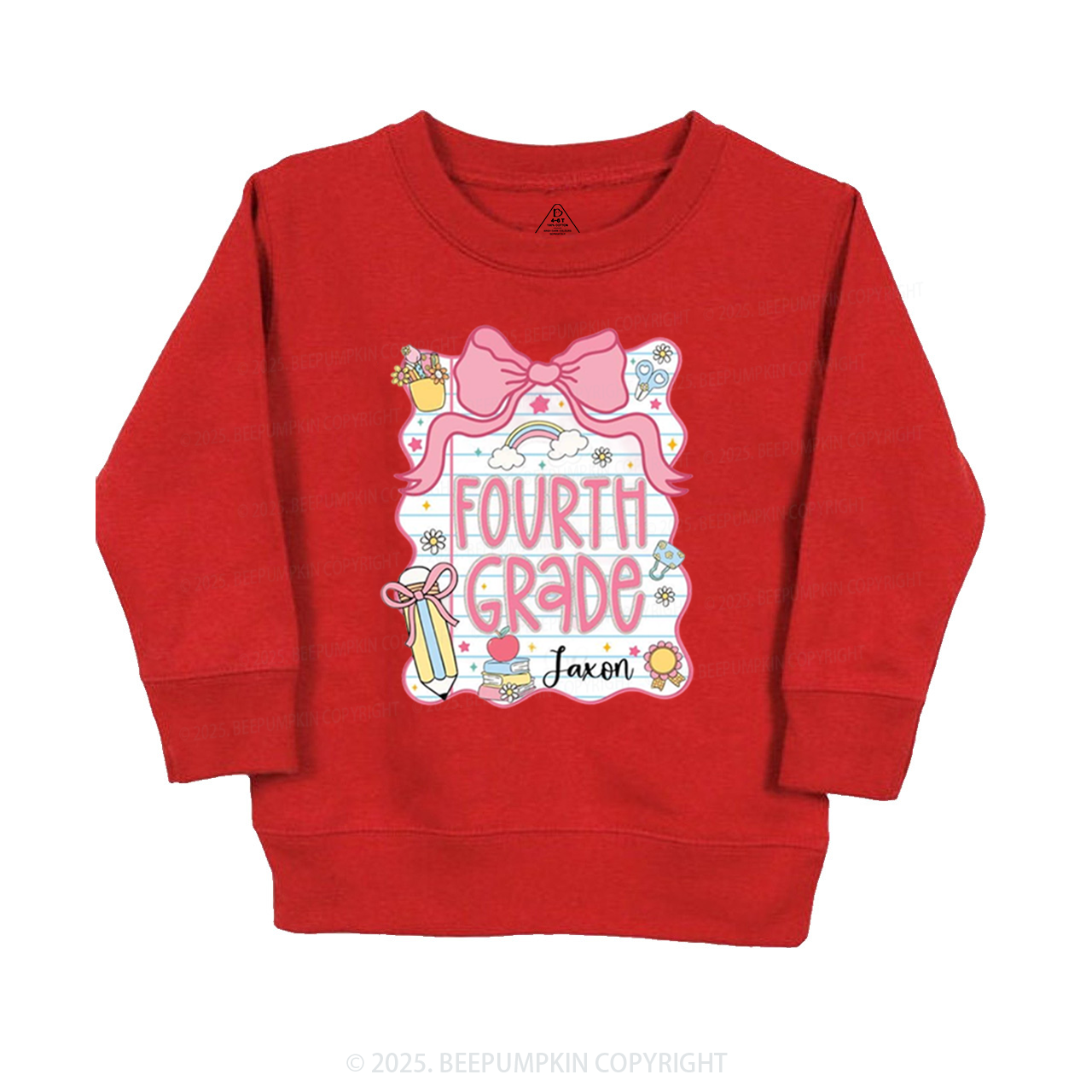 Personalized Sweet School Journey Kid's Sweatshirt