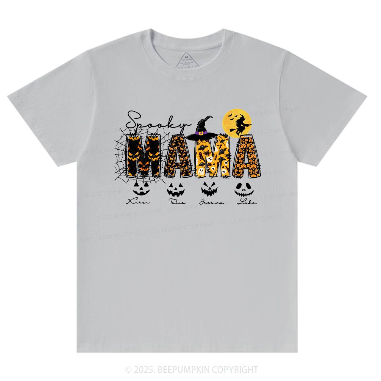 Personalized Spooky Mama T-Shirts Beepumpkin