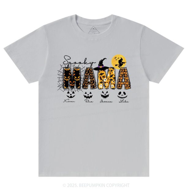 Personalized Spooky Mama T-Shirts Beepumpkin