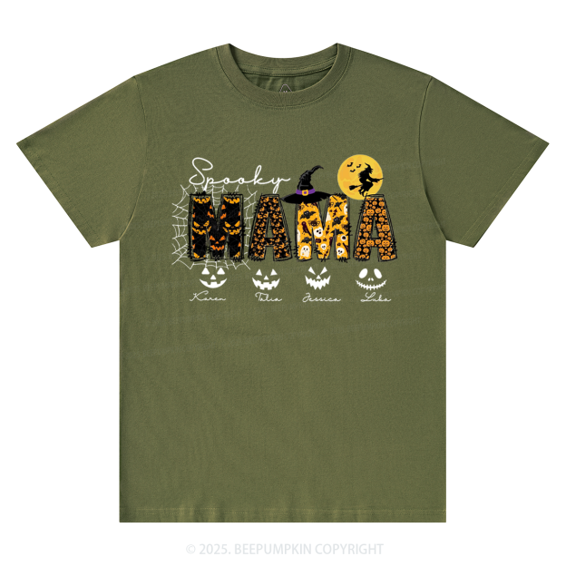 Personalized Spooky Mama T-Shirts Beepumpkin