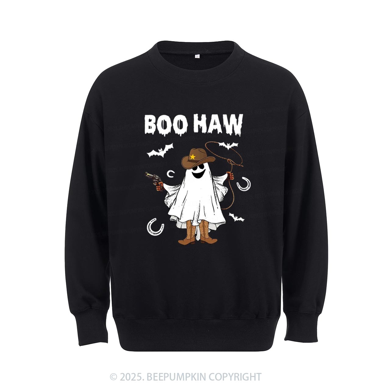 Boo Haw Halloween Sweatshirt Beepumpkin