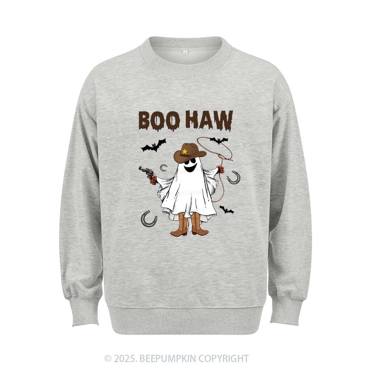 Boo Haw Halloween Sweatshirt Beepumpkin