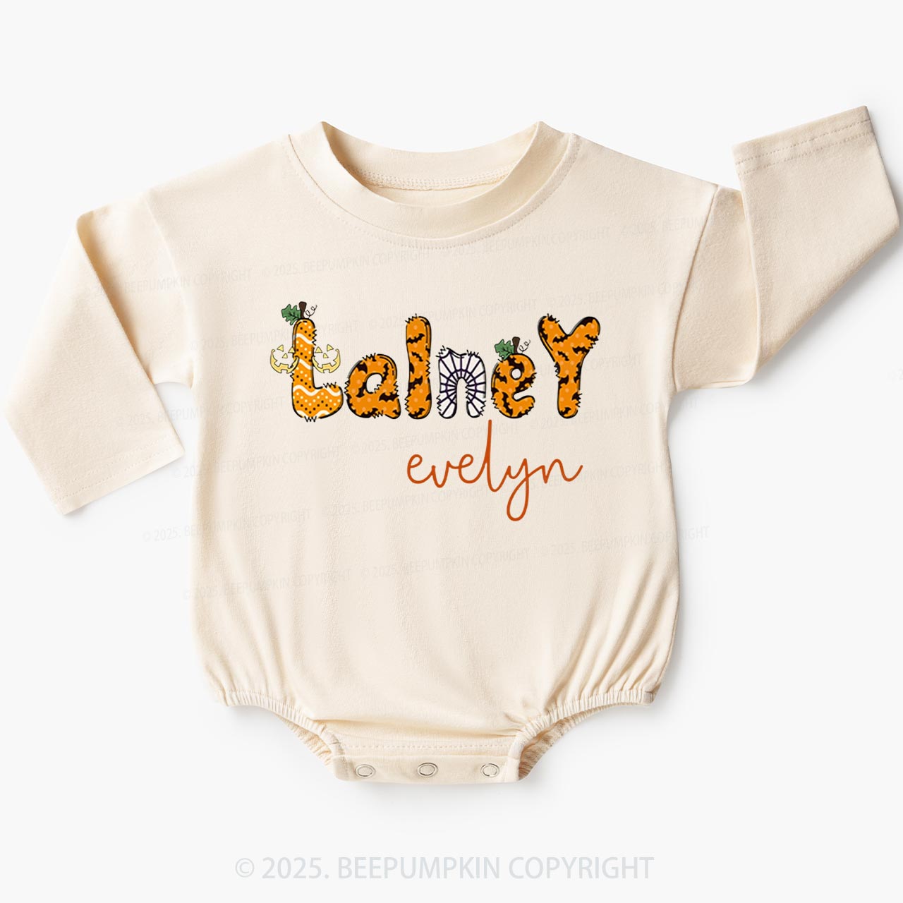 Personalized My First Halloween Baby Bubble Romper Beepumpkin