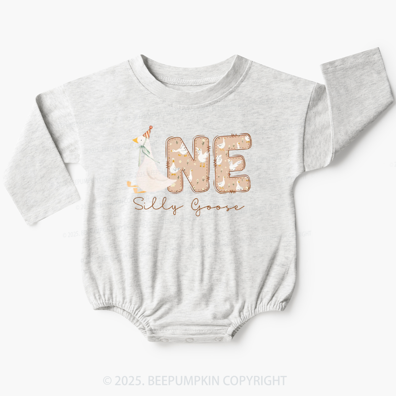 One Silly Goose Bubble Romper Beepumpkin
