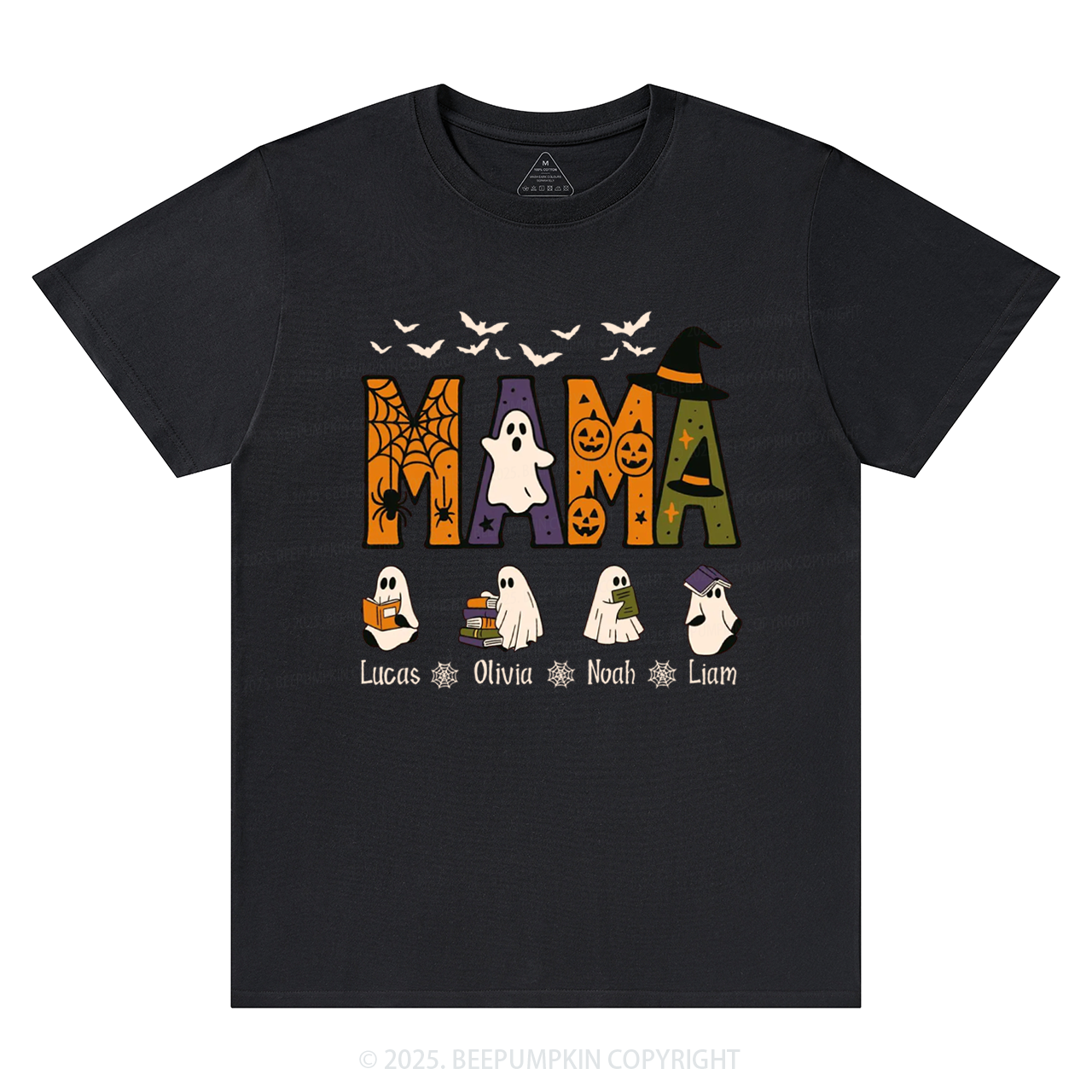 Personalized Mimi And Little Ghost Halloween T-Shirts Beepumpkin