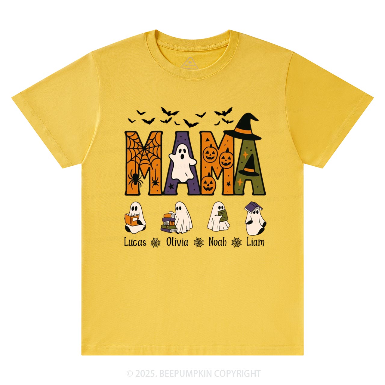 Personalized Mimi And Little Ghost Halloween T-Shirts Beepumpkin