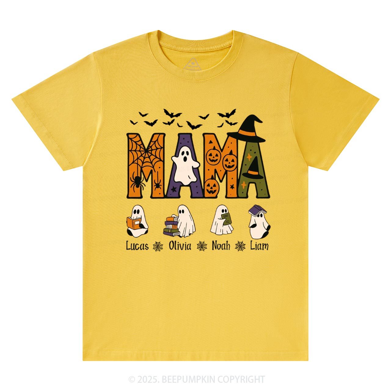 Personalized Mimi And Little Ghost Halloween T-Shirts Beepumpkin