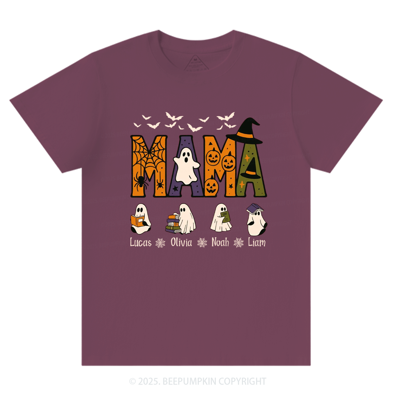 Personalized Mimi And Little Ghost Halloween T-Shirts Beepumpkin