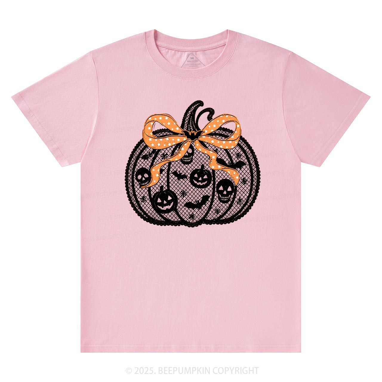 Black Lace pumpkin Halloween T-Shirts Beepumpkin