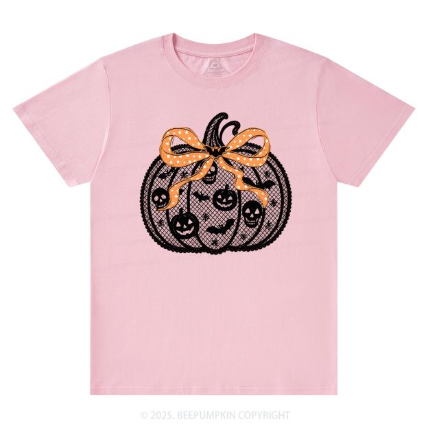 Black Lace pumpkin Halloween T-Shirts Beepumpkin
