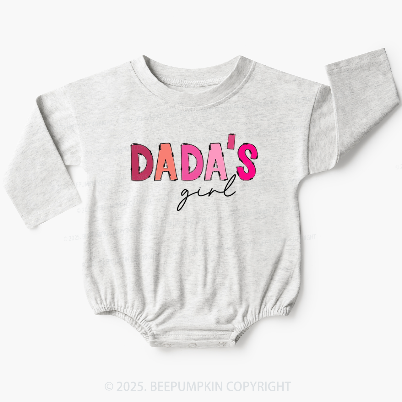 Dada's Girl Baby Bubble Romper Beepumpkin