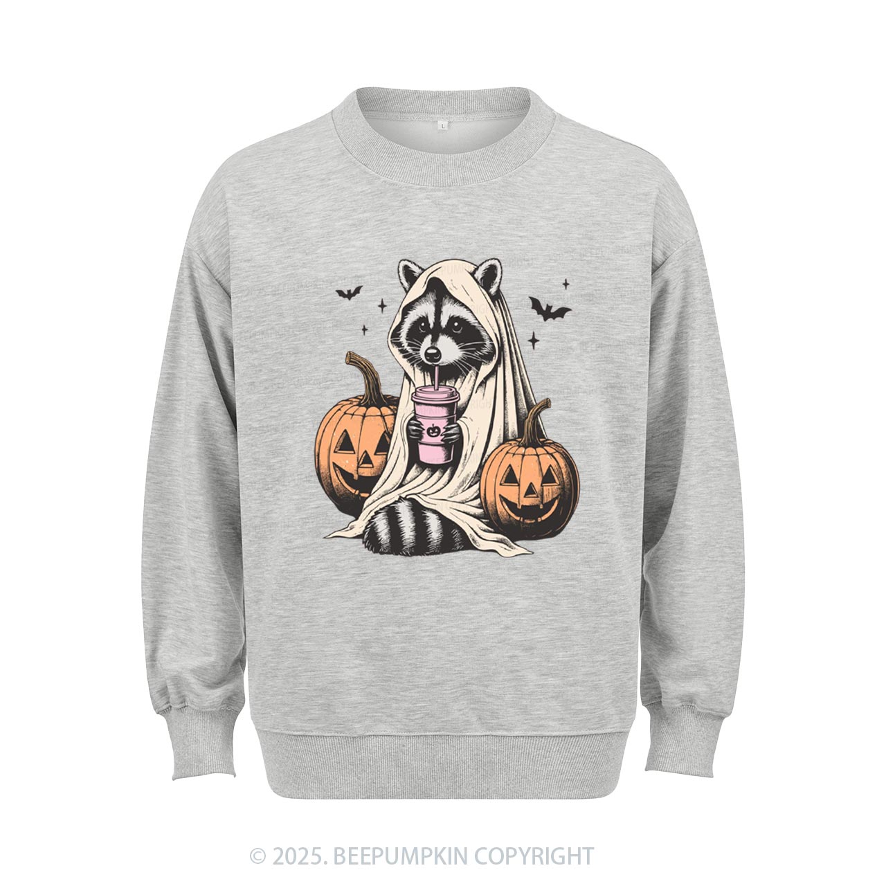 Cute Raccoon Ghost Sweatshirt Beepumpkin
