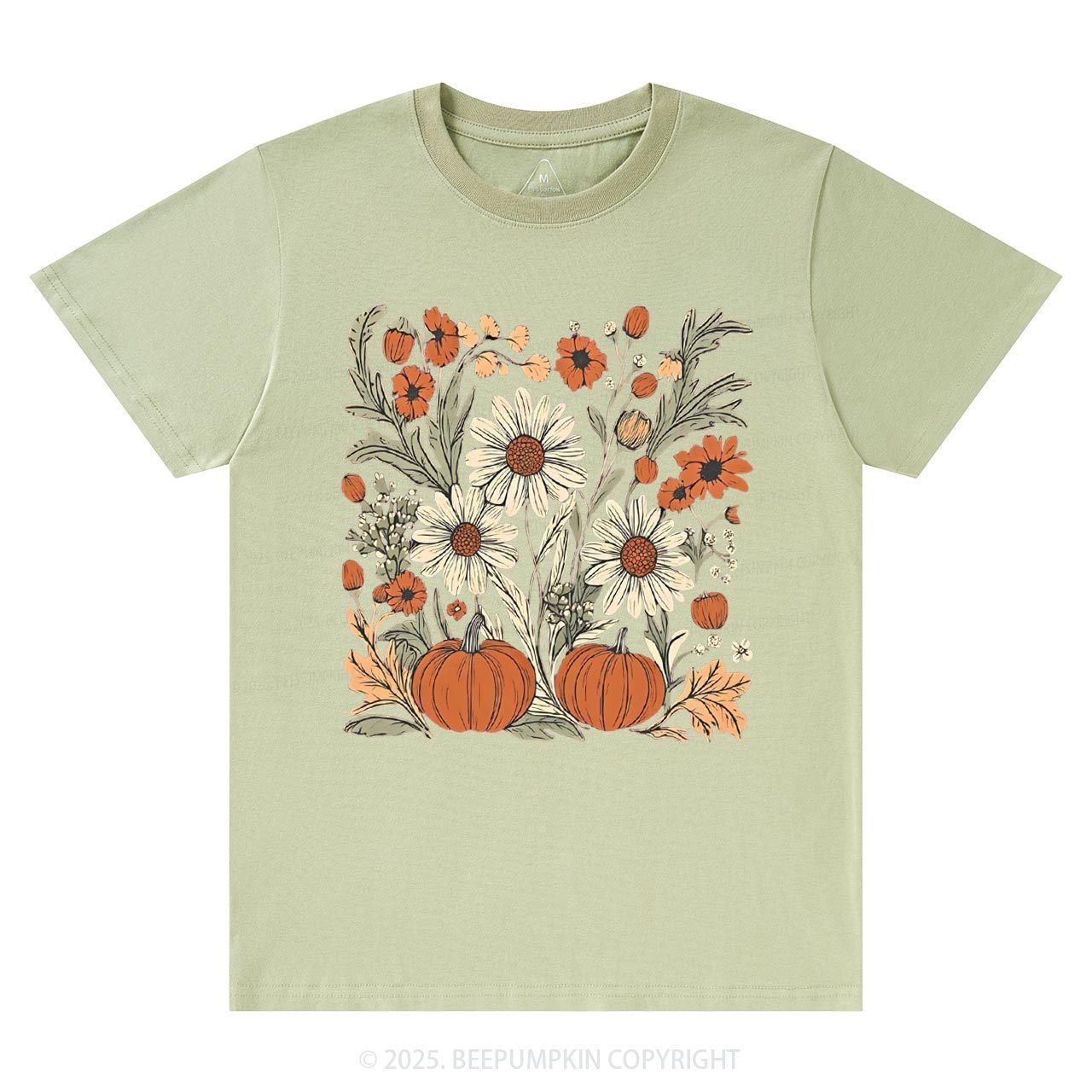 Boho Fall Floral T-Shirts Beepumpkin