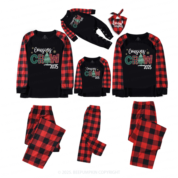 2025 Cousins Crew Christmas Family Matching Pajamas Beepumpkin