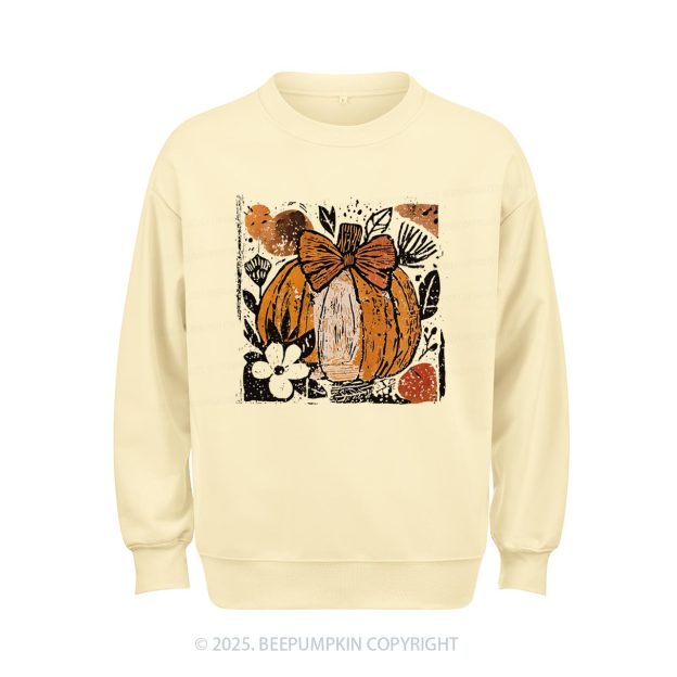 Pumpkin Boho Floral Sweatshirt Beepumpkin
