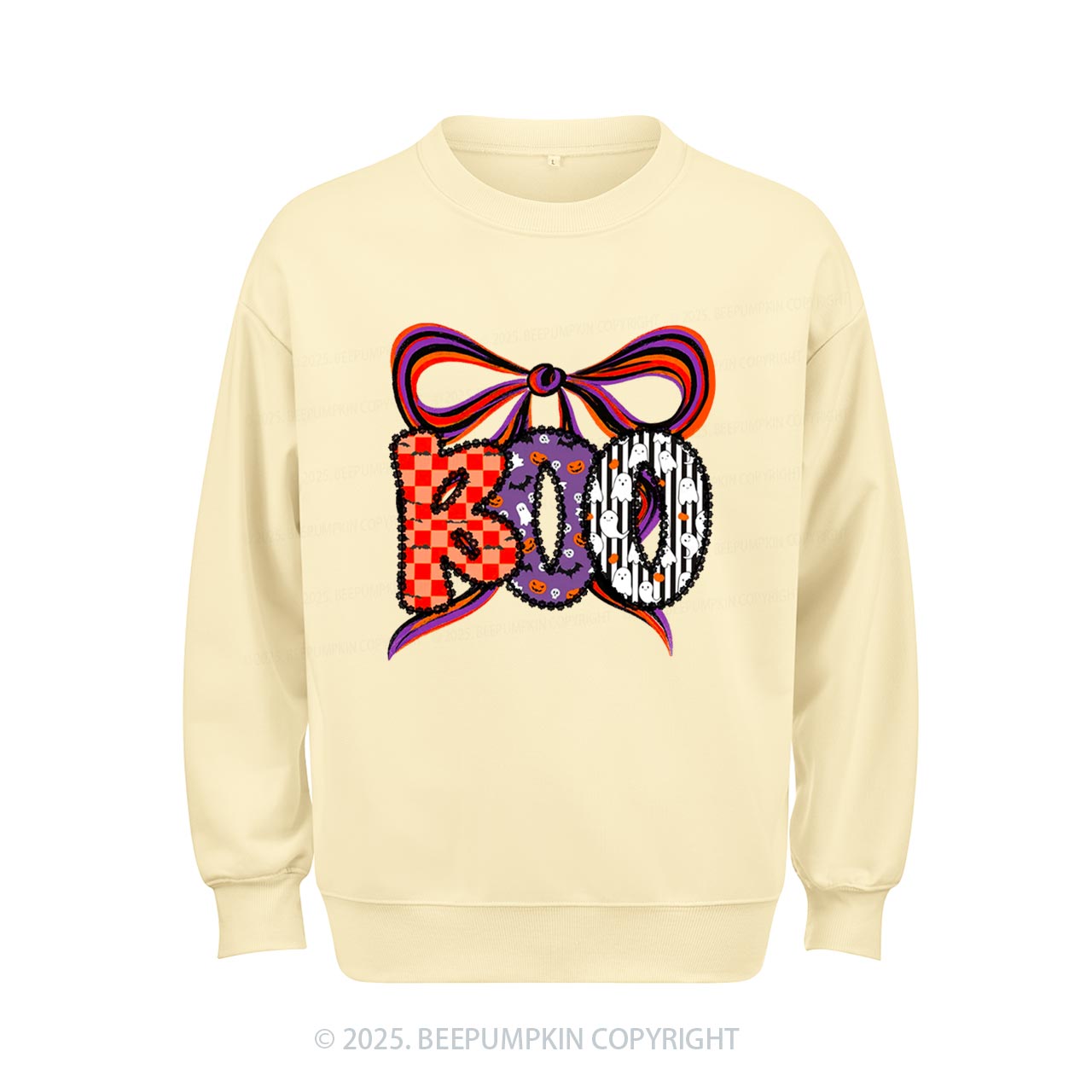 Boo Halloween Coquette Sweatshirt Beepumpkin