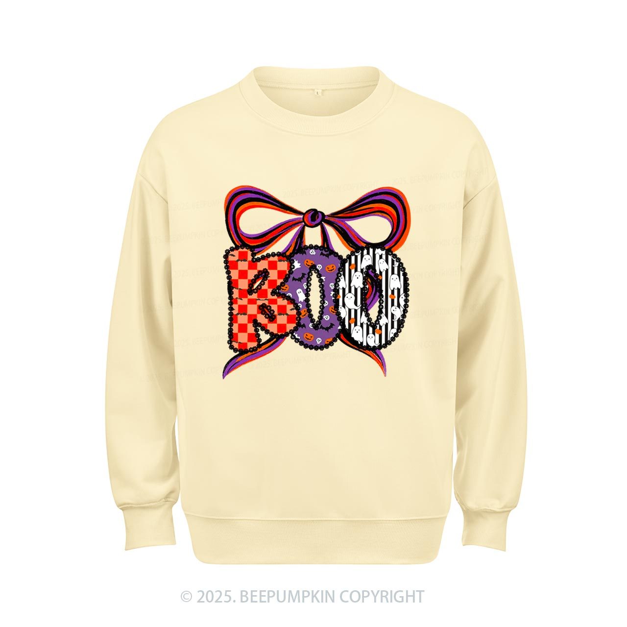 Boo Halloween Coquette Sweatshirt Beepumpkin