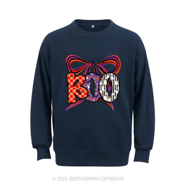 Boo Halloween Coquette Sweatshirt Beepumpkin