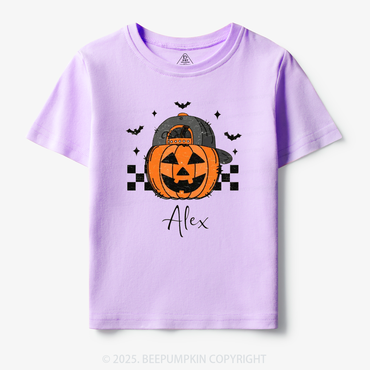 Personalized Jack-O-Lantern Name Toddler&Kid's Tees Beepumpkin