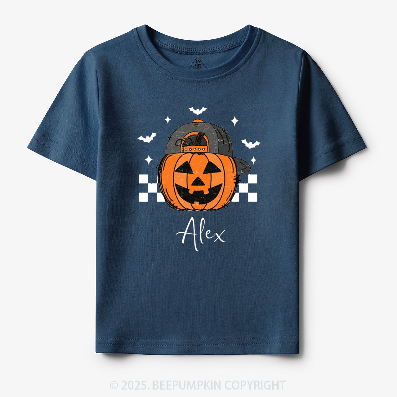 Personalized Jack-O-Lantern Name Toddler&Kid's Tees Beepumpkin