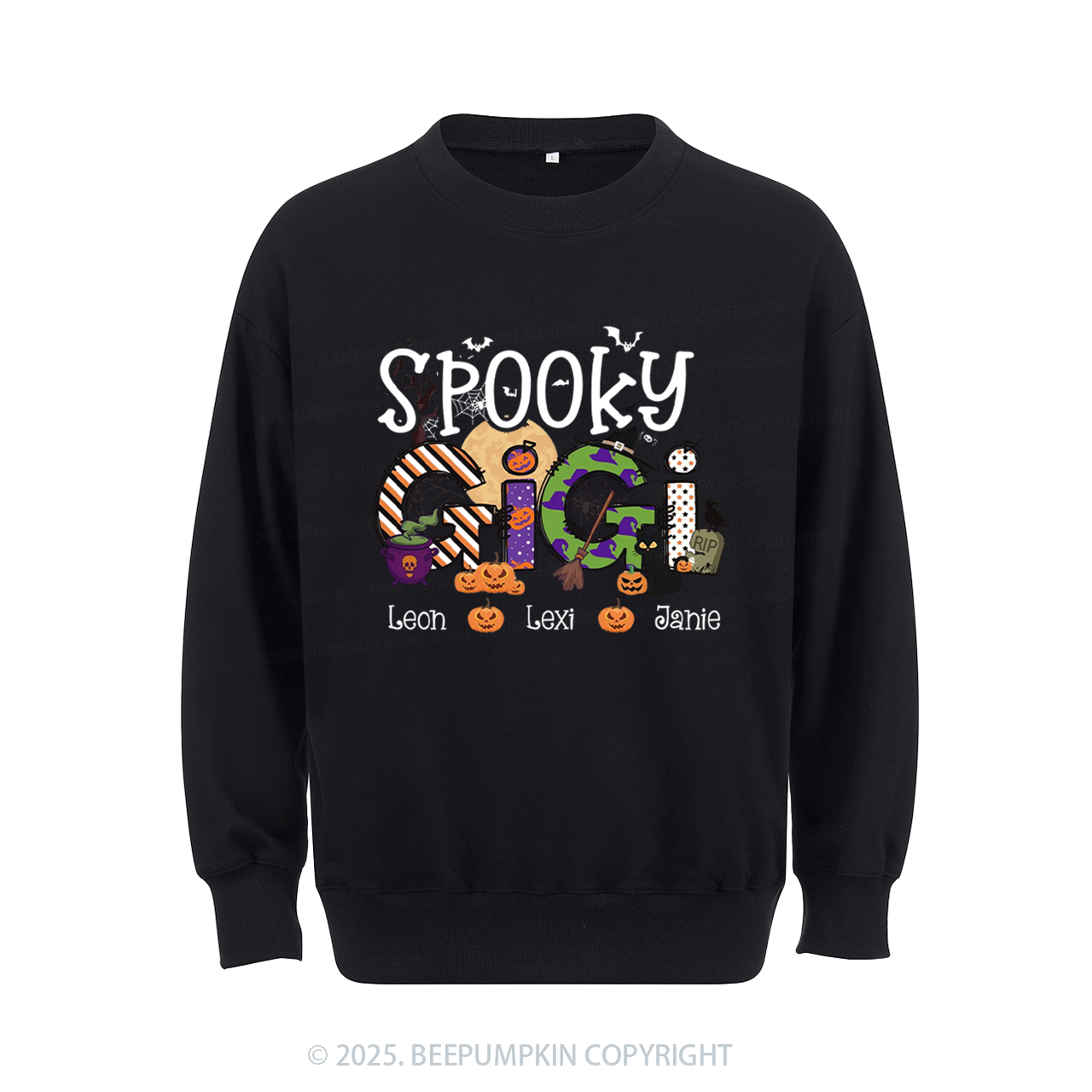 Personalized Spooky Gigi Sweatshirt Beepumpkin