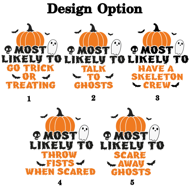 Personalized Most Likely To Halloween Family Matching Shirts