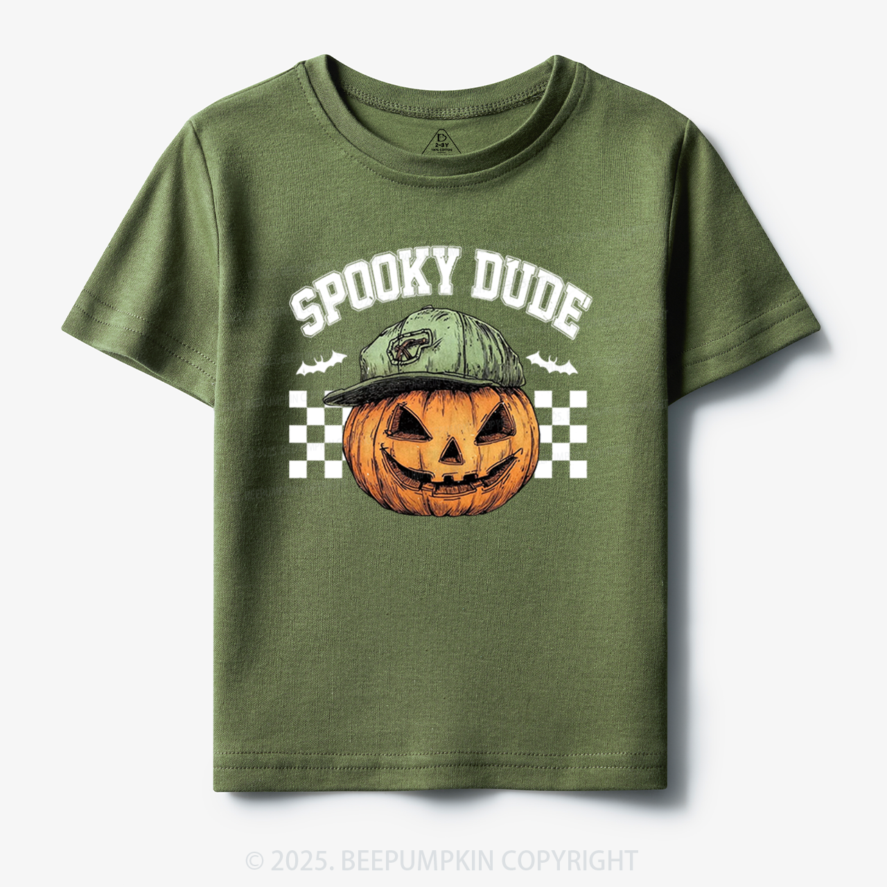 Spooky Dude Pumpkin Face Toddler&Kid's Tees Beepumpkin