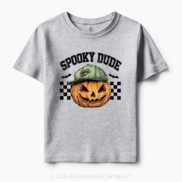 Spooky Dude Pumpkin Face Toddler&Kid's Tees Beepumpkin