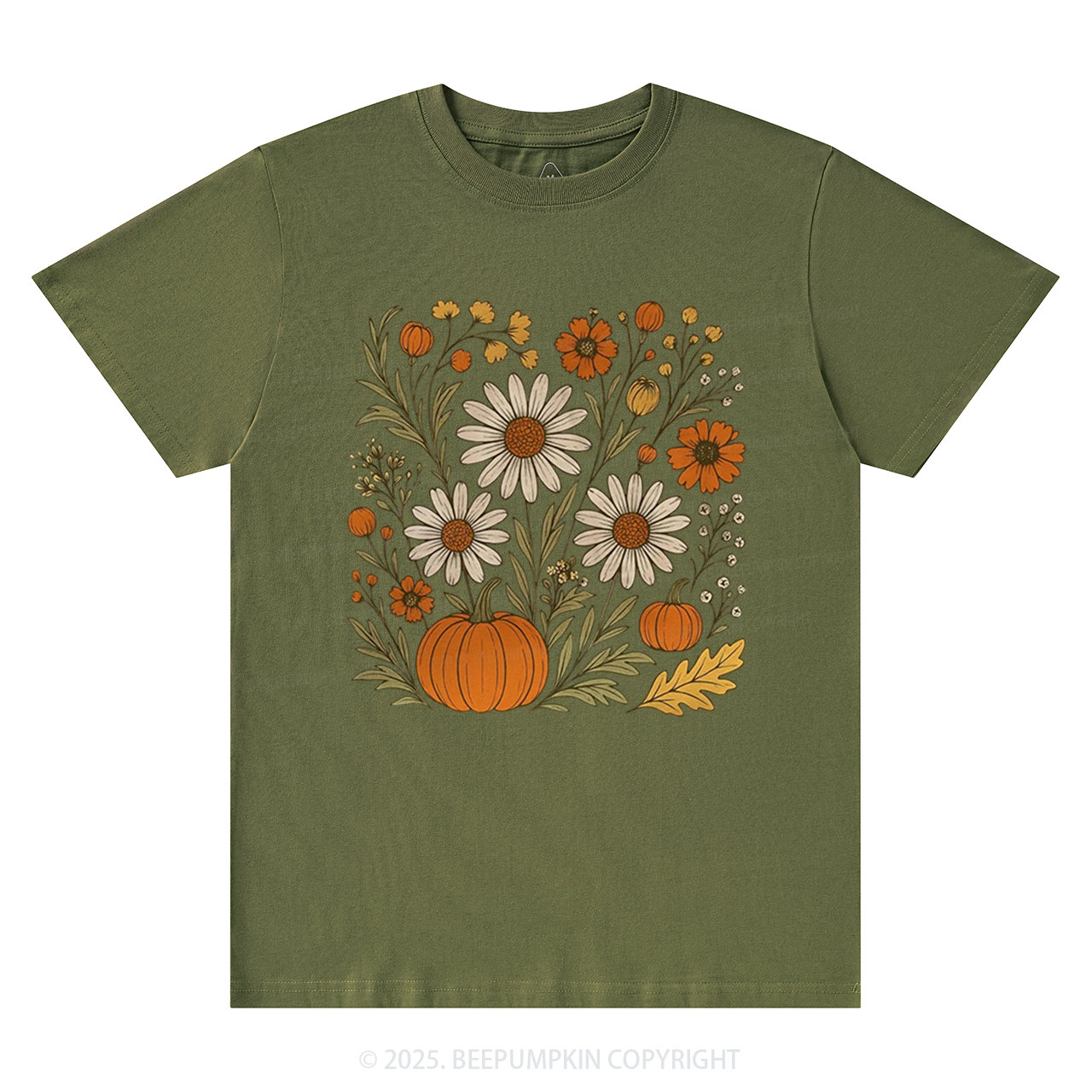 Boho Floral Fall T-Shirts Beepumpkin