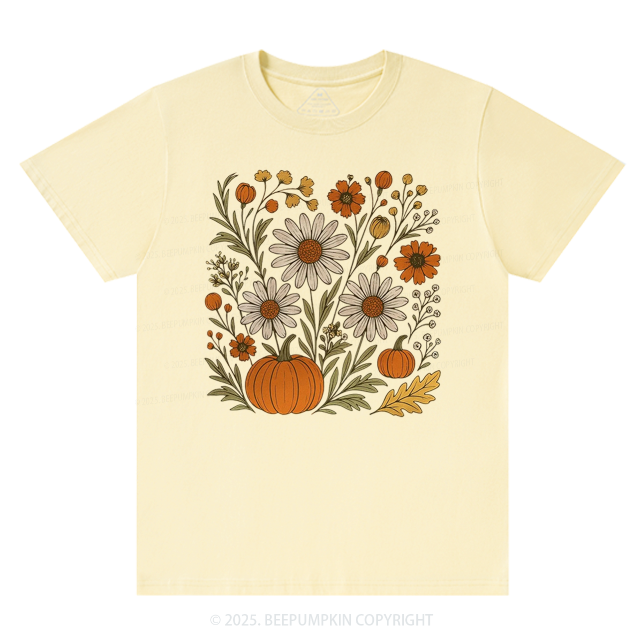 Boho Floral Fall T-Shirts Beepumpkin