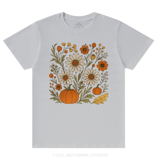 Boho Floral Fall T-Shirts Beepumpkin